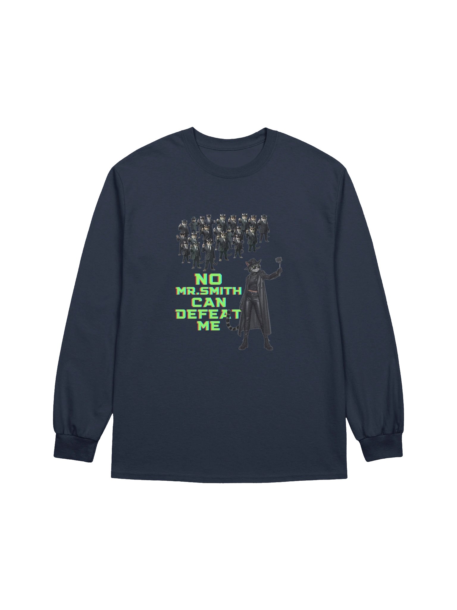 Neo's Feline Resilience Long Sleeve Tee product image (3)
