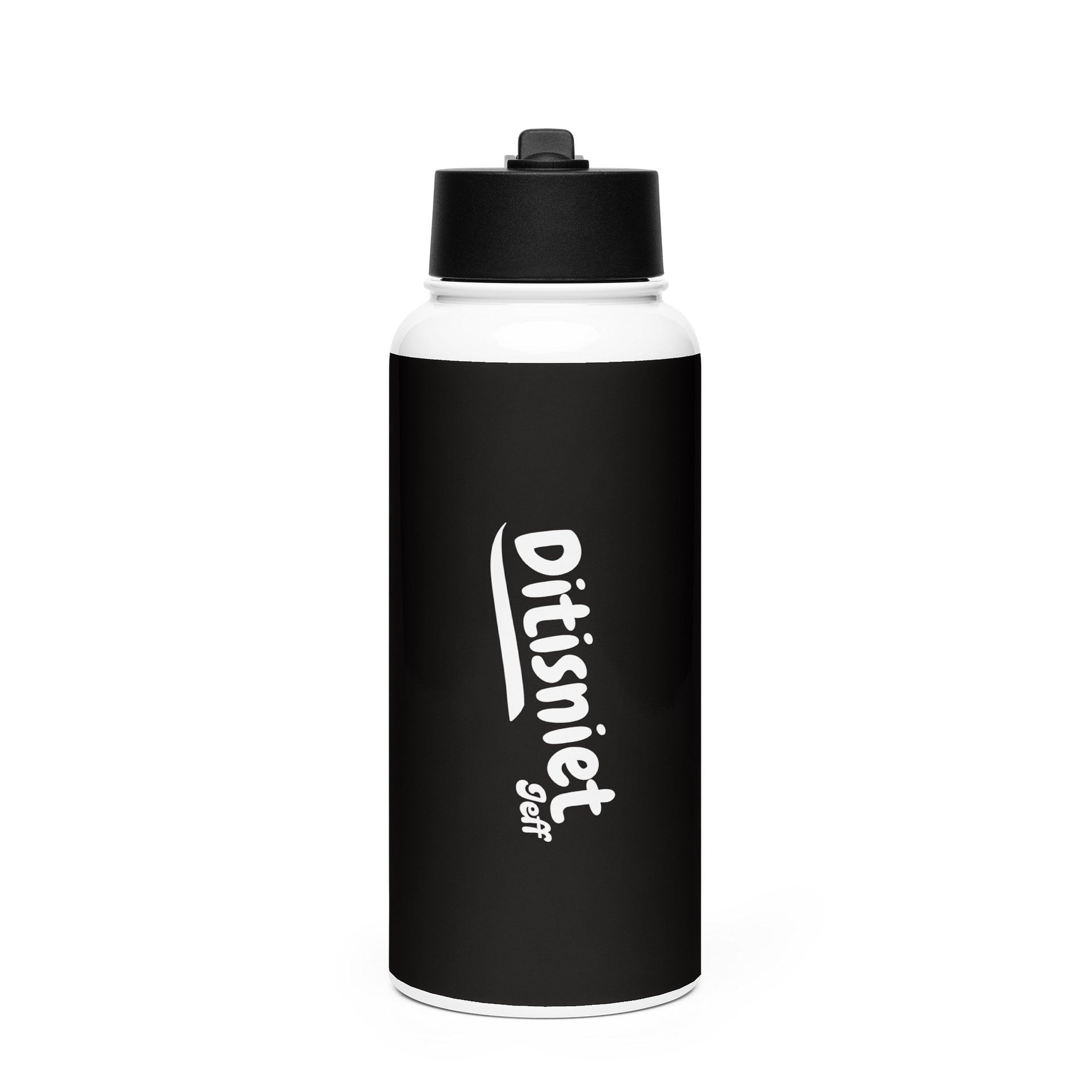 DitisnietJeff | Stainless Steel Water Bottle met Straw Lid! product image (1)