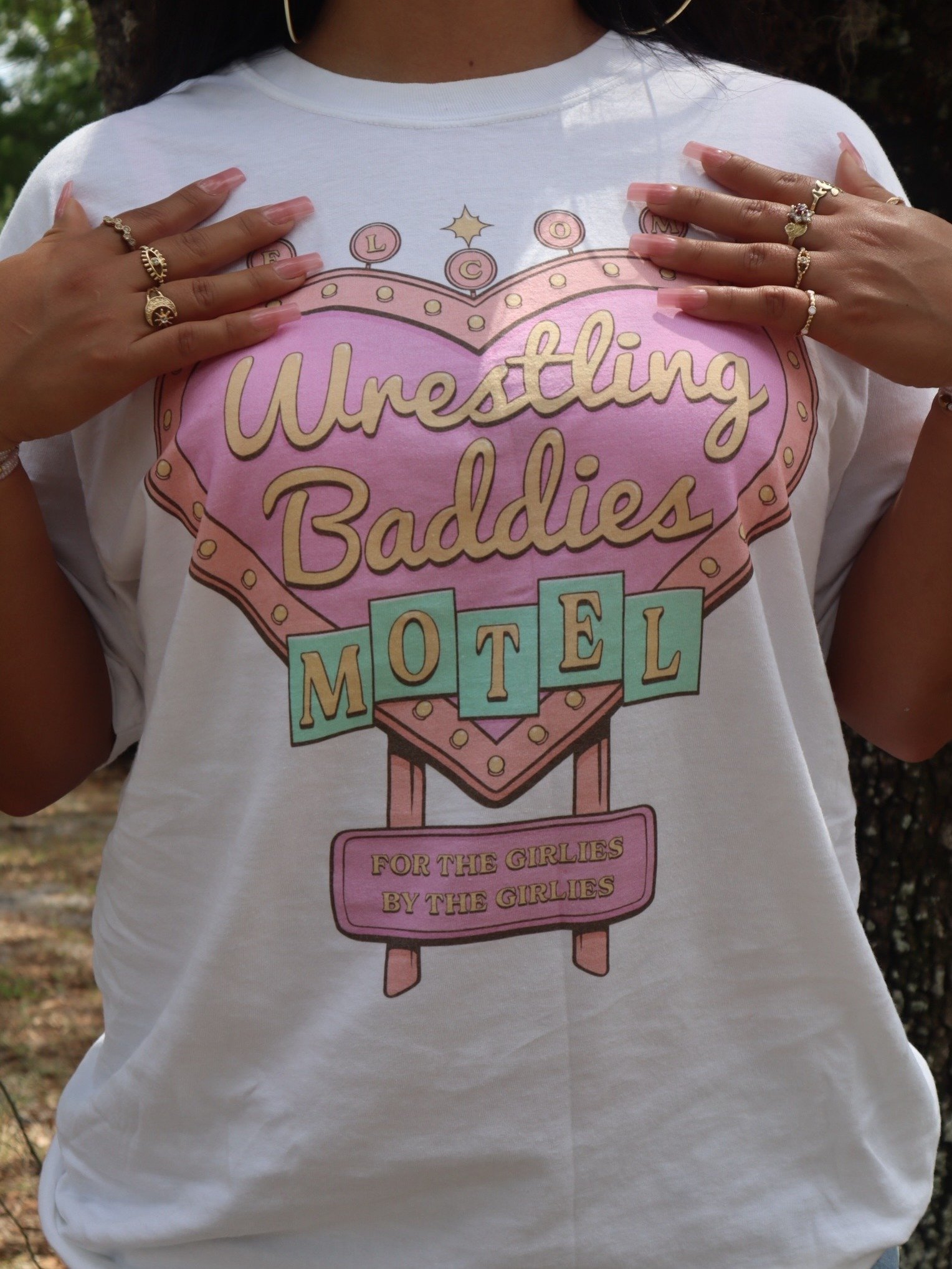 Wresling Winedown x TAIGASTYLE "Wrestling Baddie Summer" T-Shirt product image (4)