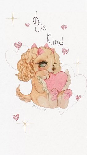 The best thing you can do during hard times is to stay kind ♡ 
#mixedmedia #petdrawing #vintageart #animated #aestheticart