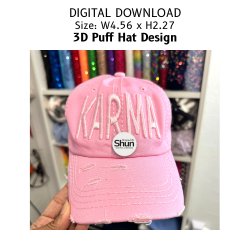 Karma 3D Puff Hat Design product image (2)