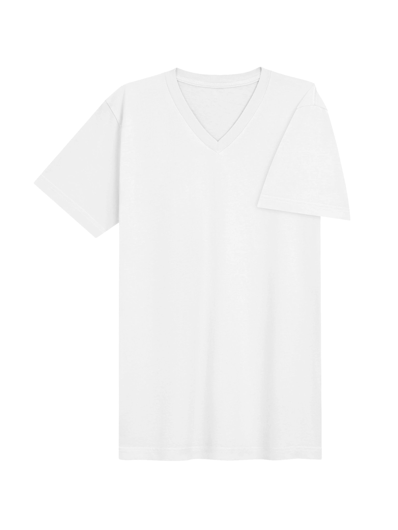 Shoulder Monogram V-Neck — White product image (4)
