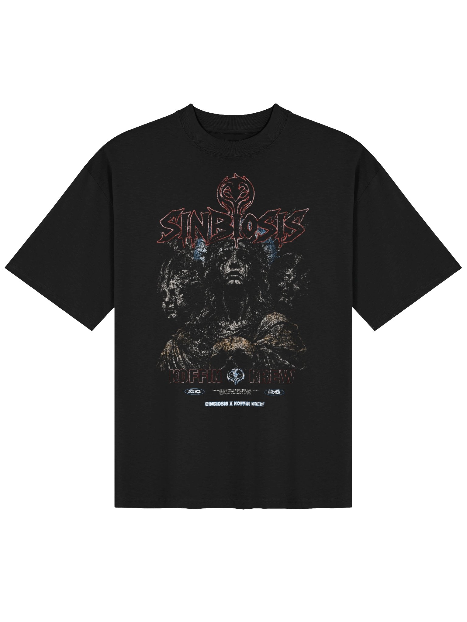 Crowned in Sin Oversized T - Shirt product image (1)