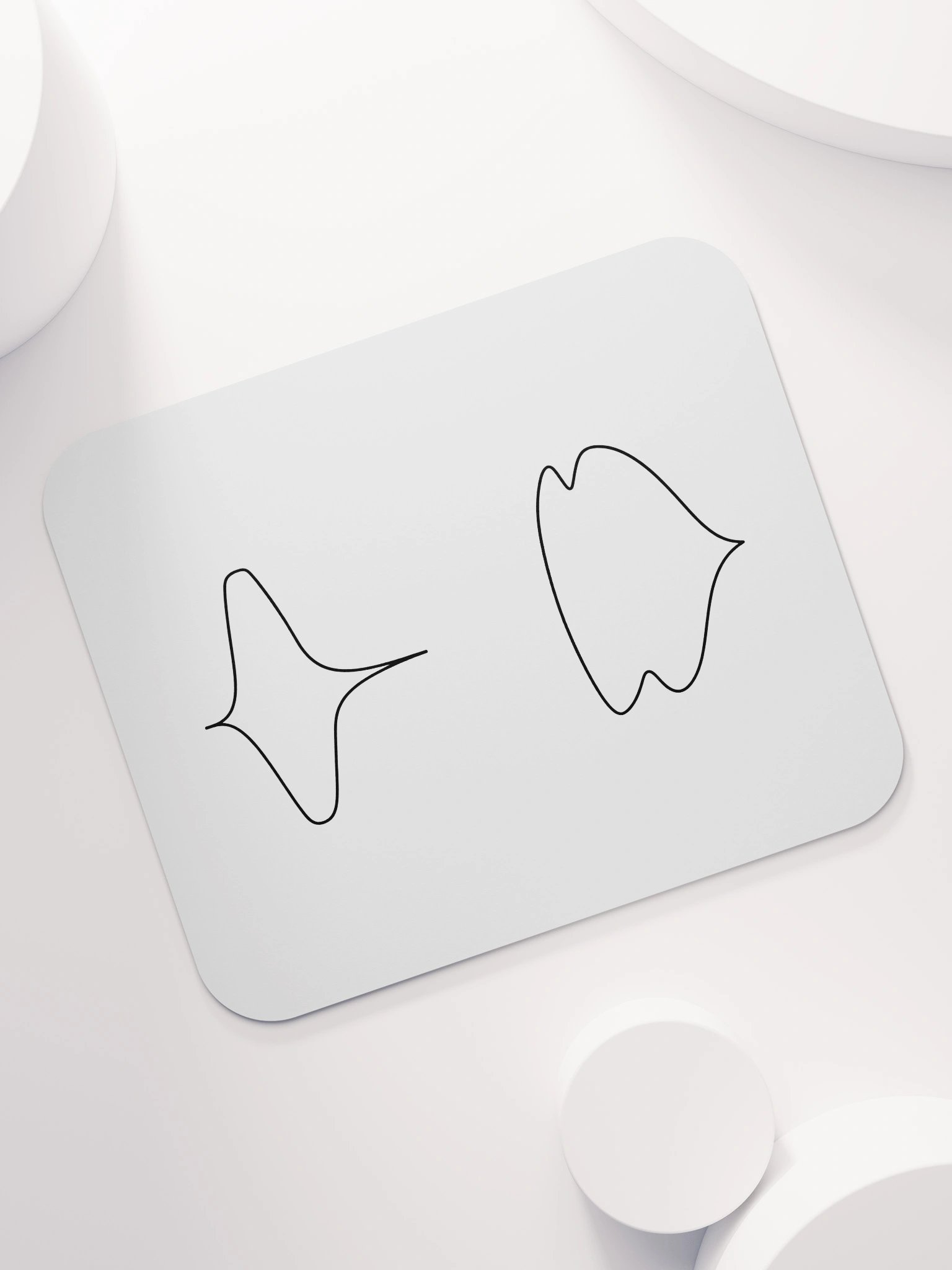 Bark Fart Waveform White Mouse Pad product image (7)