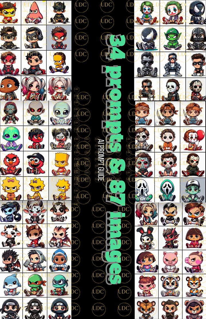 Baby Characters Angry Prompt Guide – 34 AI Prompts with 87 Images for Digital Art Creation & Design Inspiration product image (1)