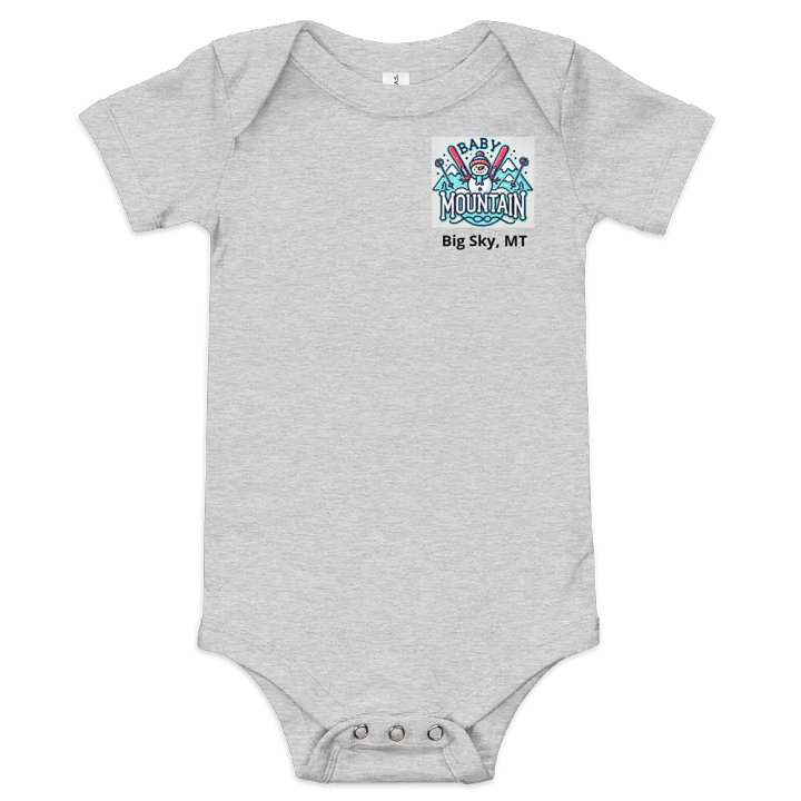 Cheerful Snowman Baby Onesie - Big Sky, MT product image (3)
