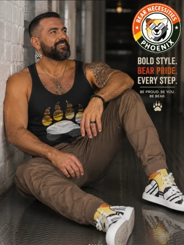 Bear Necessities Men’s high top canvas shoes product image (1)