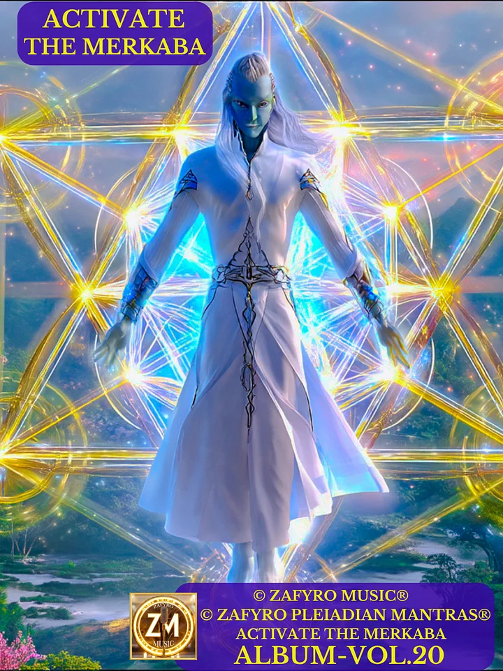 ÁLBUM - VOL. 20 (MUSIC) - ACTIVATE THE MERKABA - DIMENSIONAL SHIFT WITH (© ZAFYRO PLEIADIAN MANTRAS®) - BINAURAL FREQUENCIES product image (1)