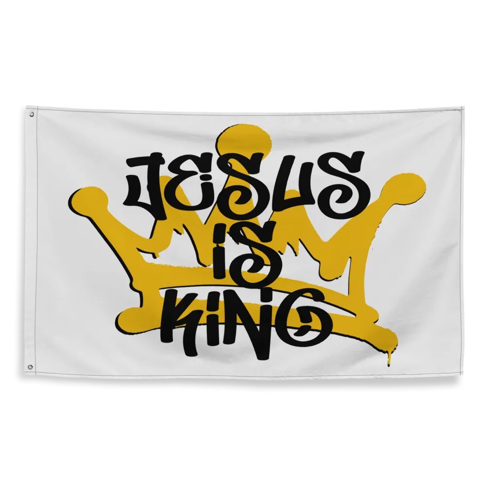 JESUS IS KING Flag product image (2)