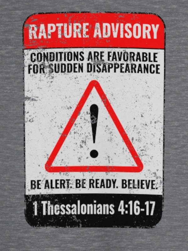 Rapture Advisory T-Shirt product image (2)