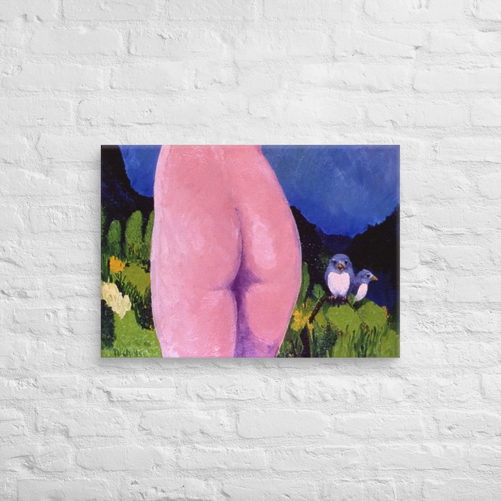 Two Birds (1981) on canvas (20" x 28") product image (2)