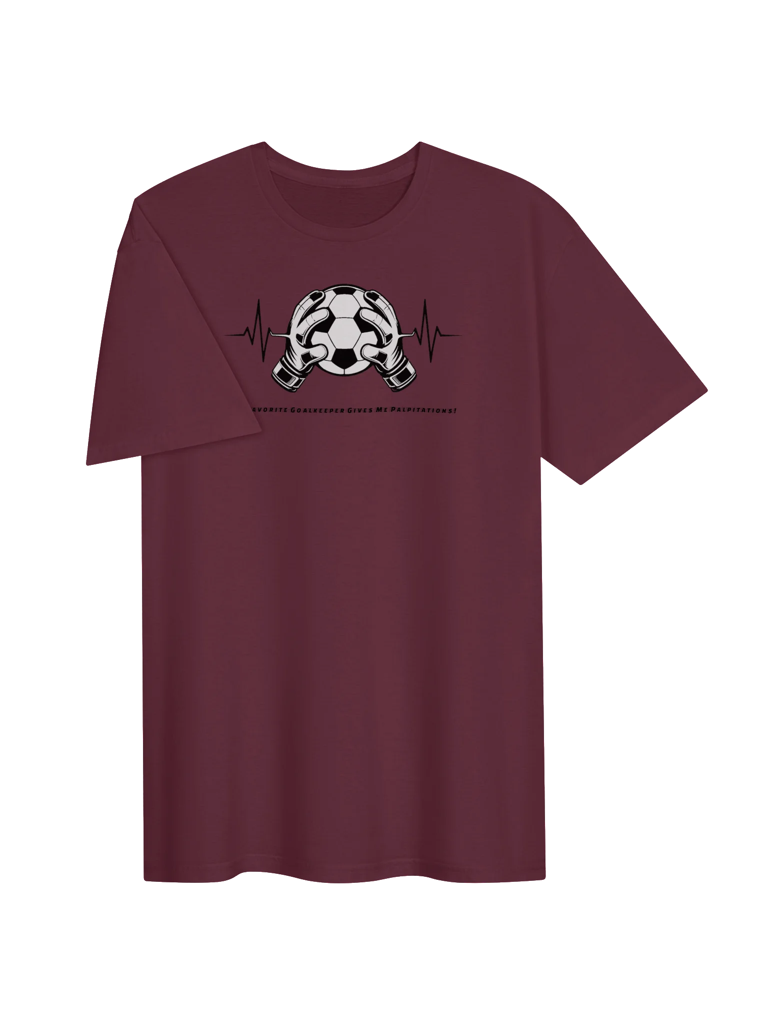 Goalkeeper Heartbeat Palpitations Soccer Tee product image (3)