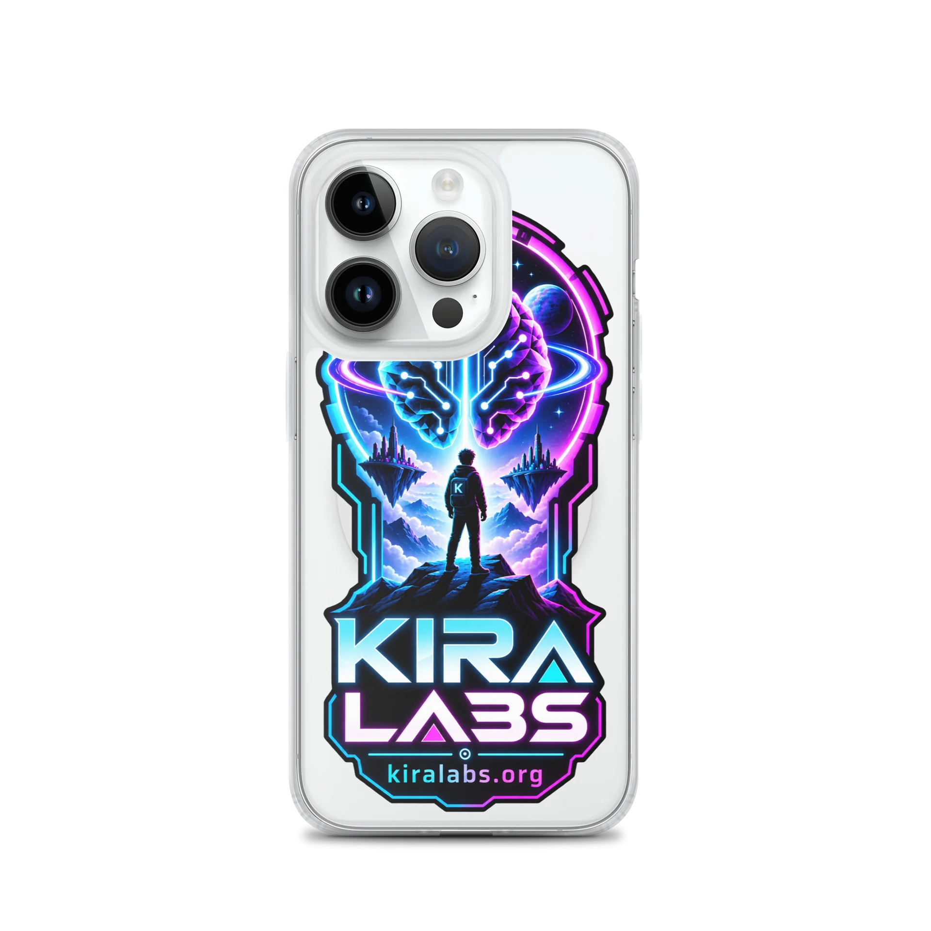 Kira Labs AI Coding Virtual Worlds Clear Phone Case product image (3)