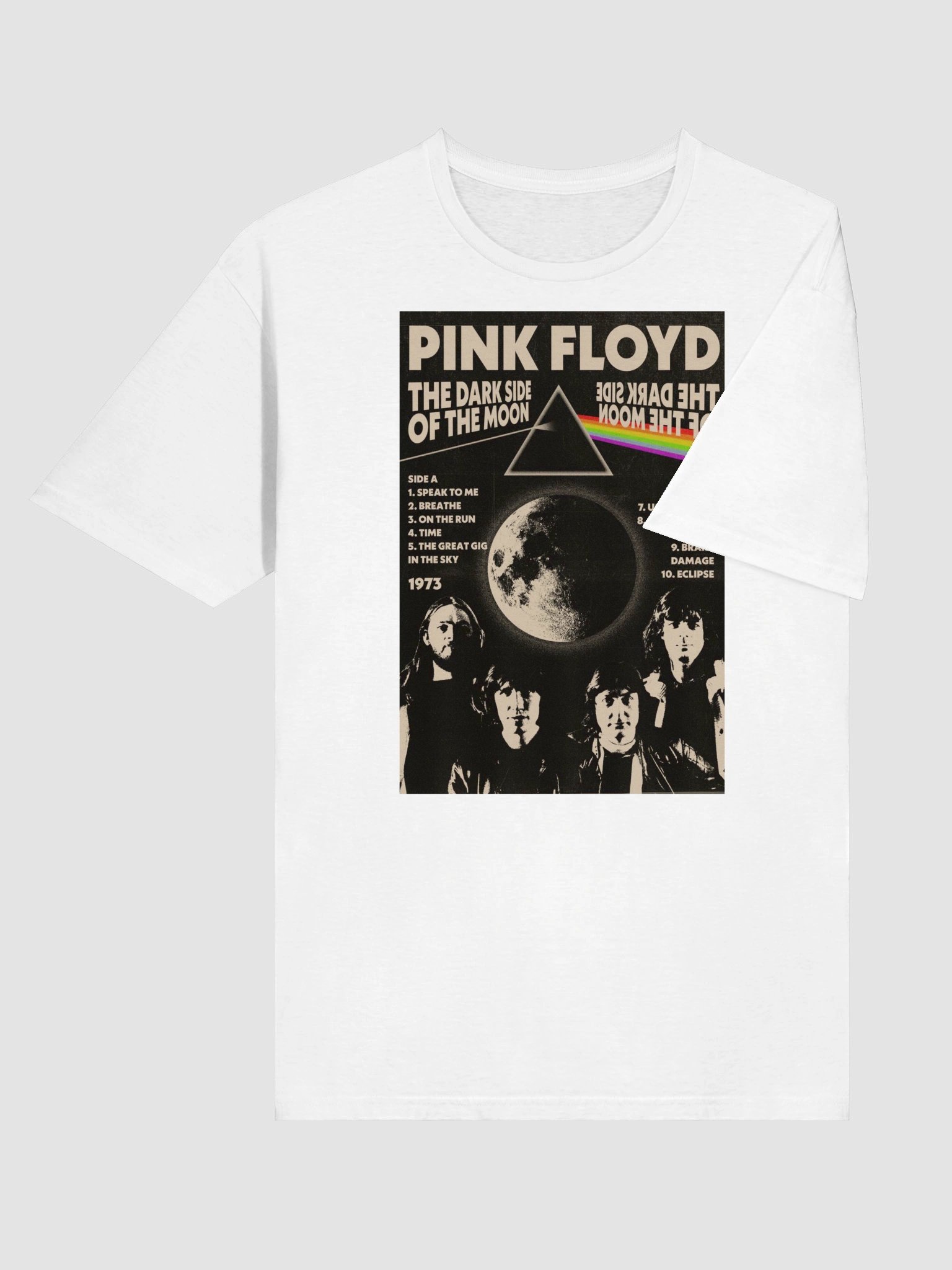 Pink Floyd Dark Side of the Moon T-Shirt | Classic Prism Album Art Rock Tee product image (4)