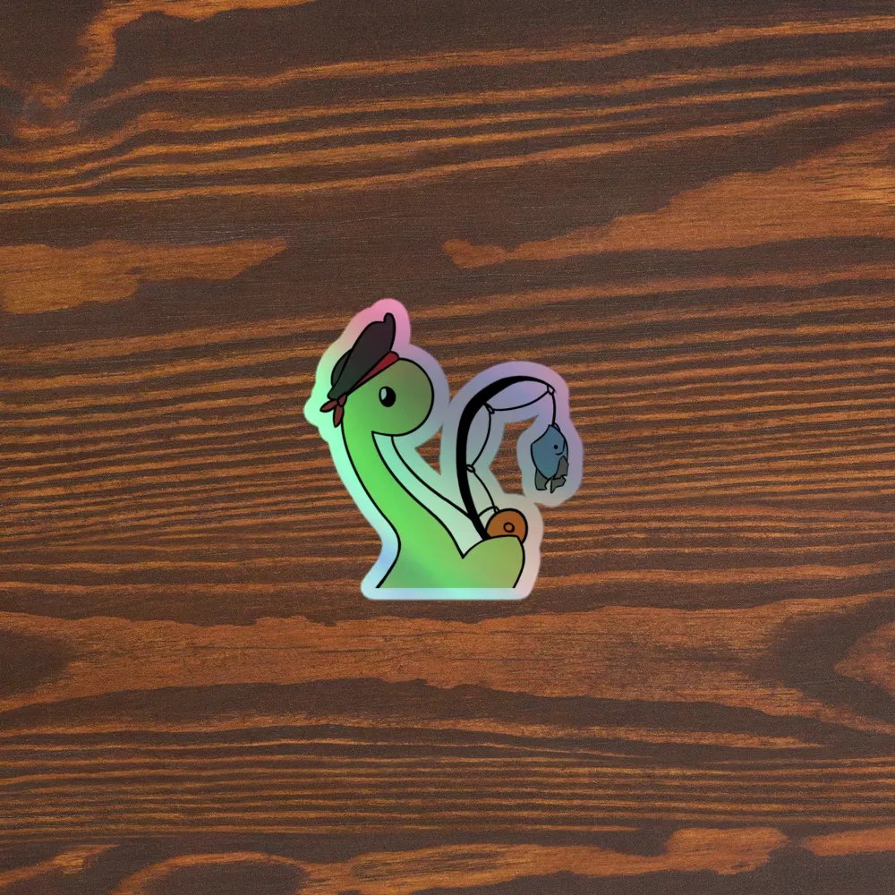 Fishing Nessy Sticker product image (3)