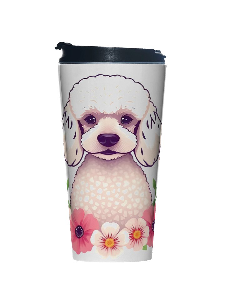 Floral Poodle Travel Mug product image (1)