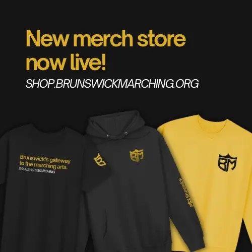 Get your official Brunswick Marching gear today! Visit shop.brunswickmarching.org to browse the collection. #gear #merch #marching #band #brunswick 