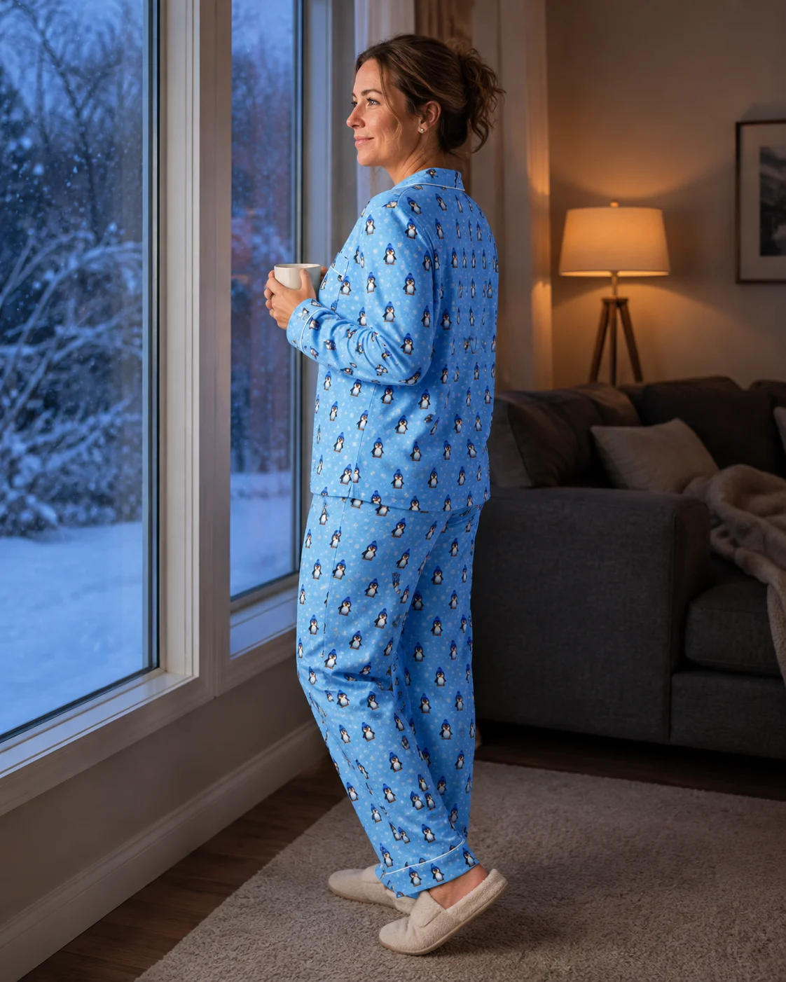 Max the Penguin Snowfall Women's Pajama Set product image (2)