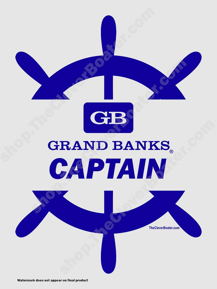 Grand Banks Captain - T-Shirt - Light Shirt w/Blue Logo product image (2)
