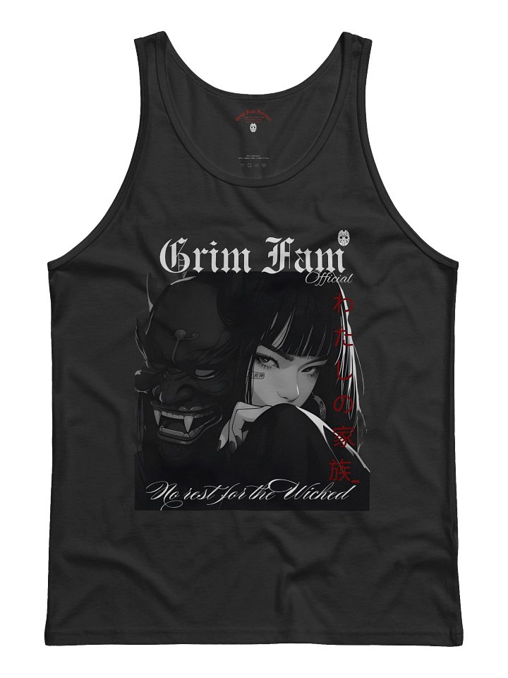 GRIM FAM — HALLOWEEN HORROR DROP: VAMPIRE DIVISION - NIGHT SHIFT CREW - SINGLET - #3 Black / Navy / Blue / Red / Grey - watashi no kazoku "my family" product image (1)