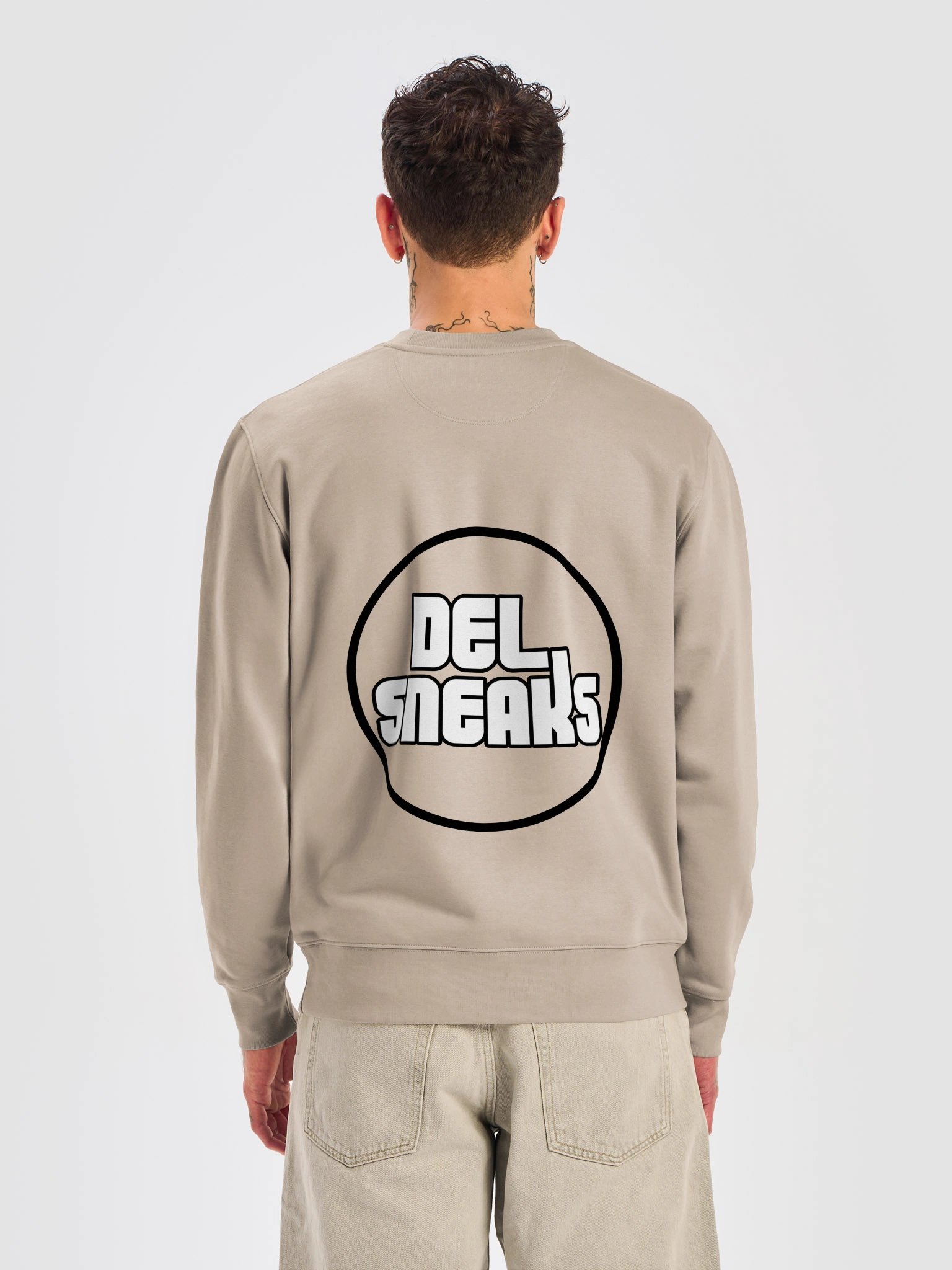 F&B Circular Logo Crew Neck Sweatshirt Desert Dust product image (6)