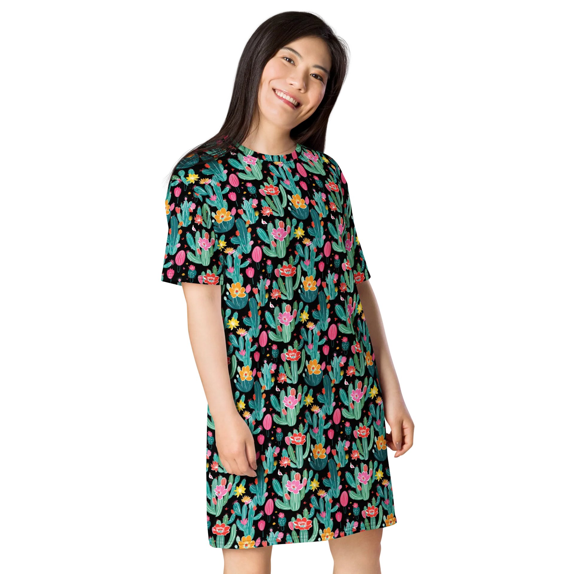 Chic Comfort: Unleash Your Style with All-Over T-Shirt Dress product image (4)