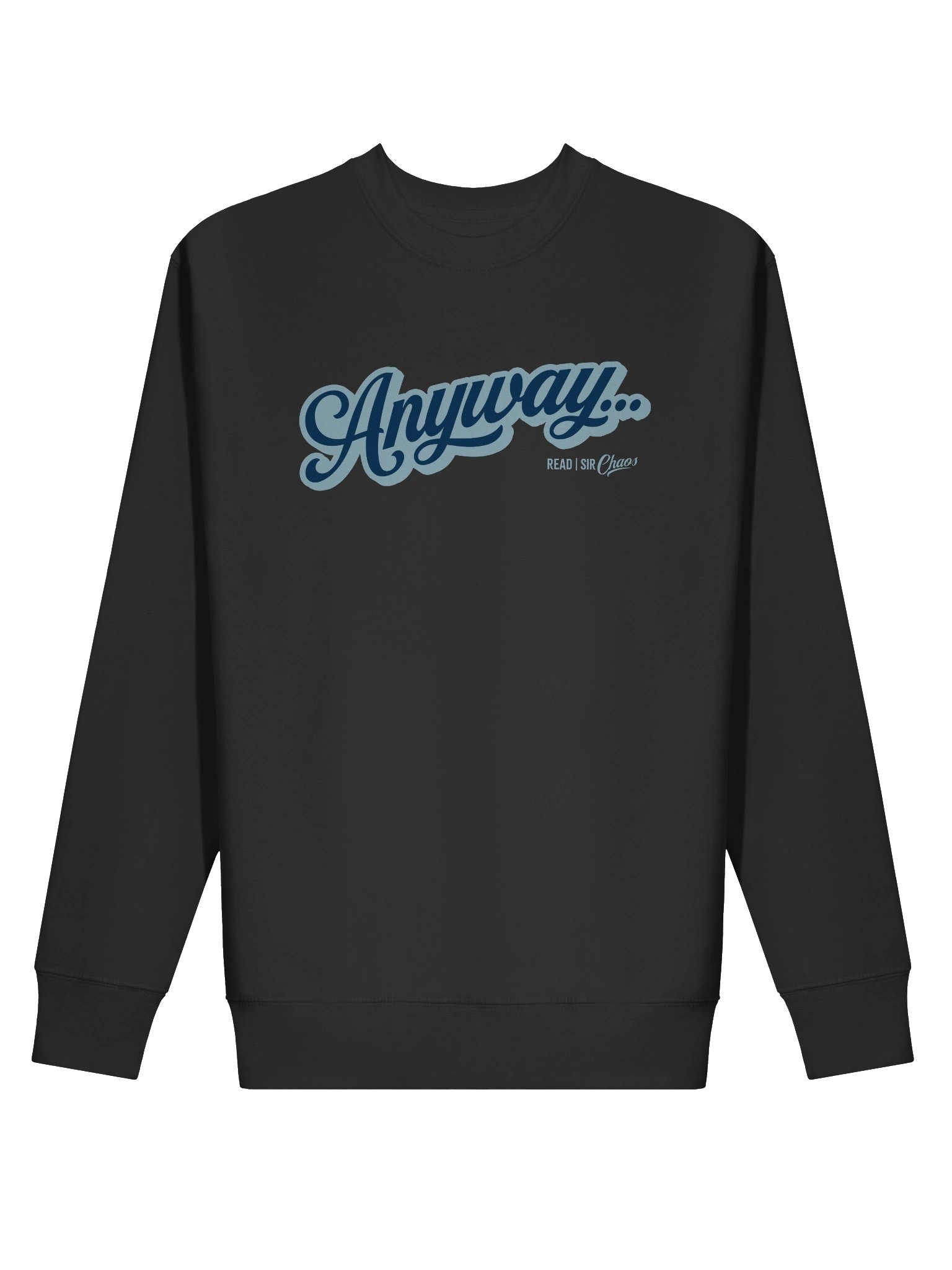 Anyway... Sweatshirt (Blue on blue solid) product image (6)