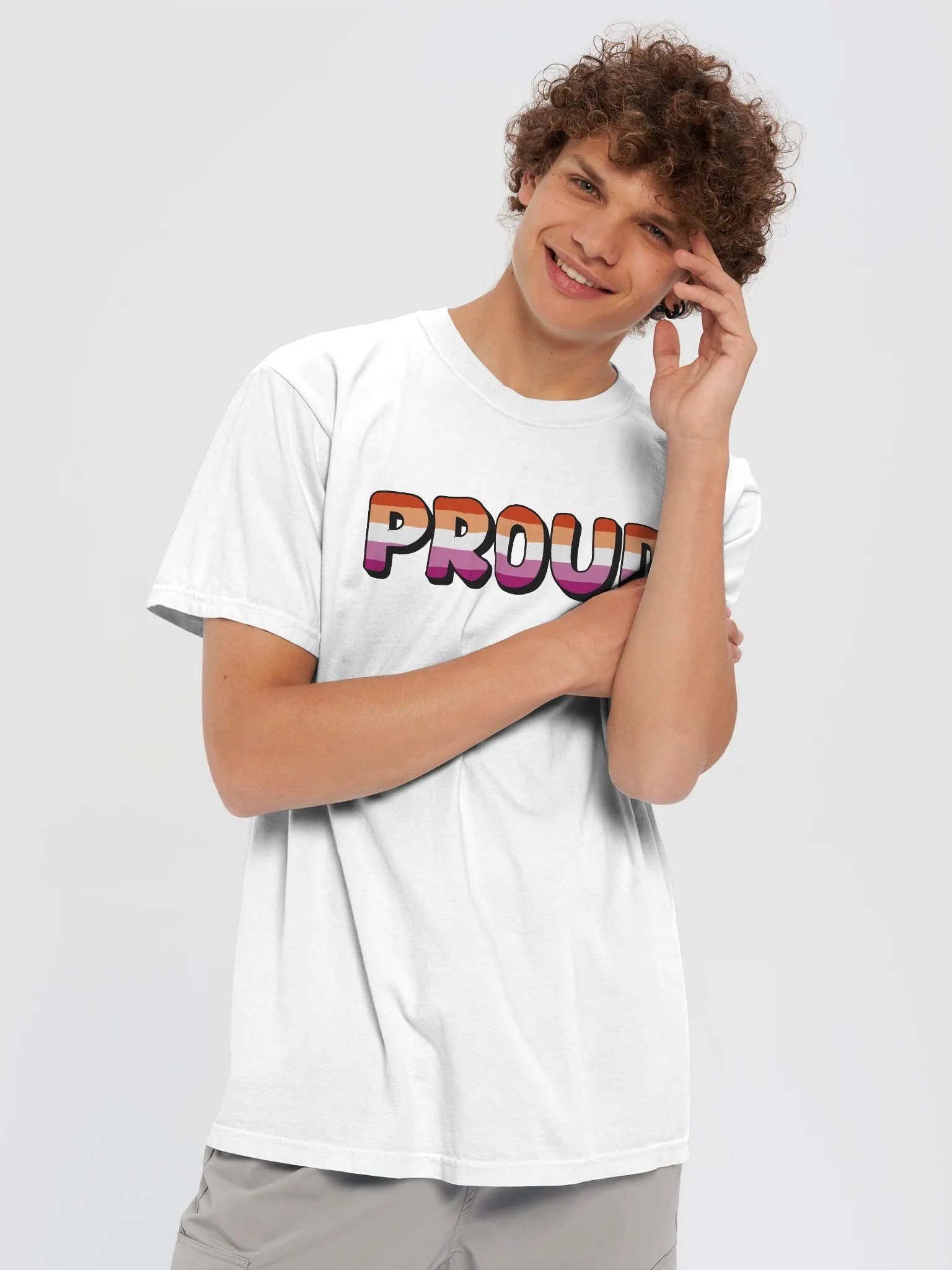 The 'PROUD lesbian' T-Shirt - White product image (5)