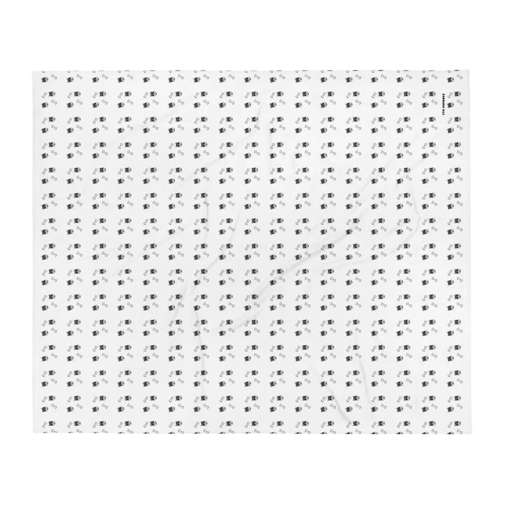 Rubberhose Pup & Bone - Throw Blanket product image (3)
