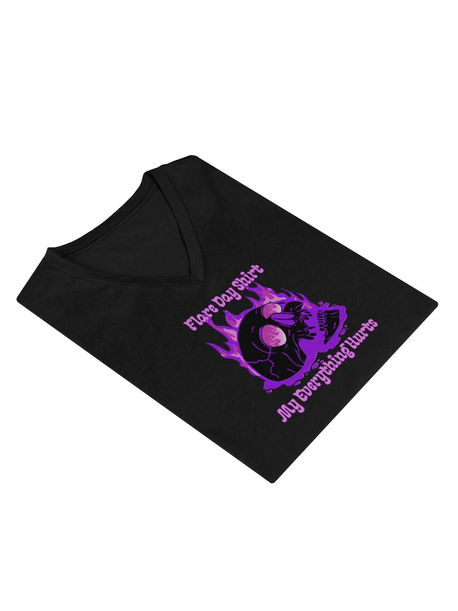 Flare Day! Women's Soft V-Neck (Purple) product image (5)