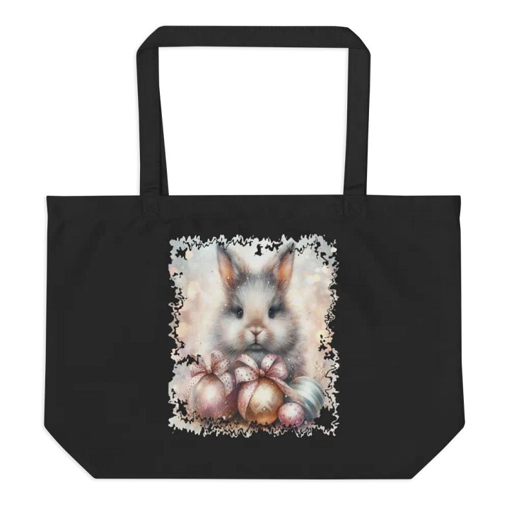 Whimsical Easter Bunny Organic Tote product image (1)
