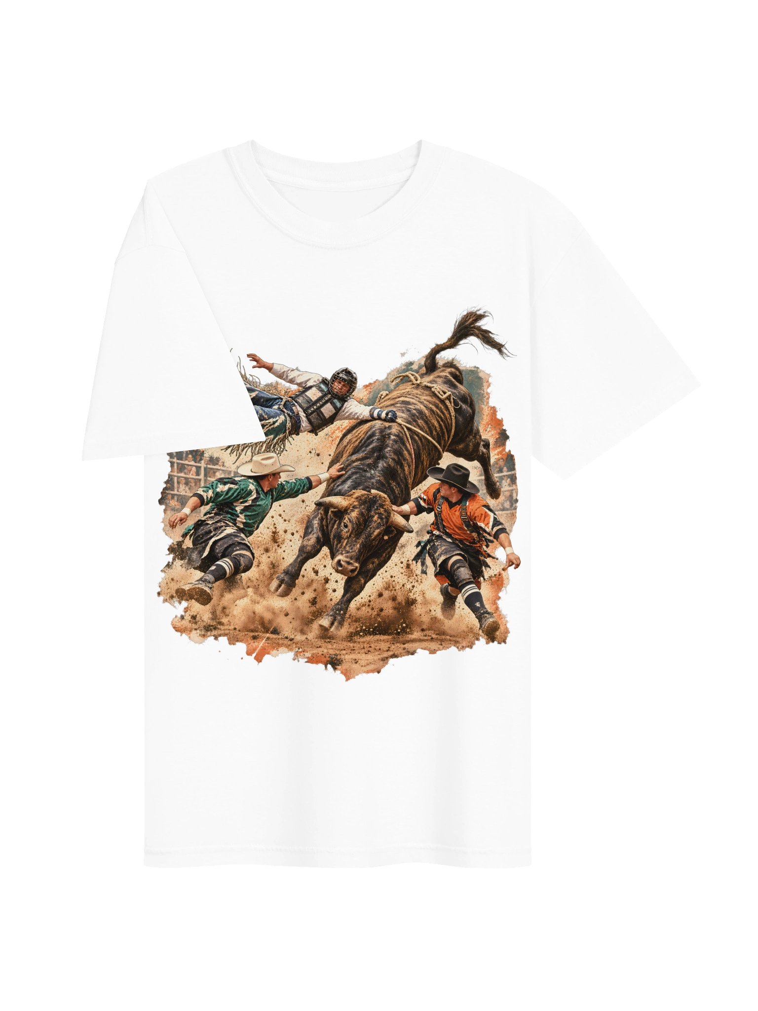 Bull Riding Wreck Shirt — Hung Up Rodeo Tee | Broken Roughstock™ product image (4)