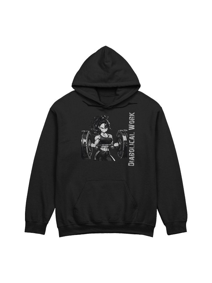 Diabolical Work Waifu curl hoody product image (5)