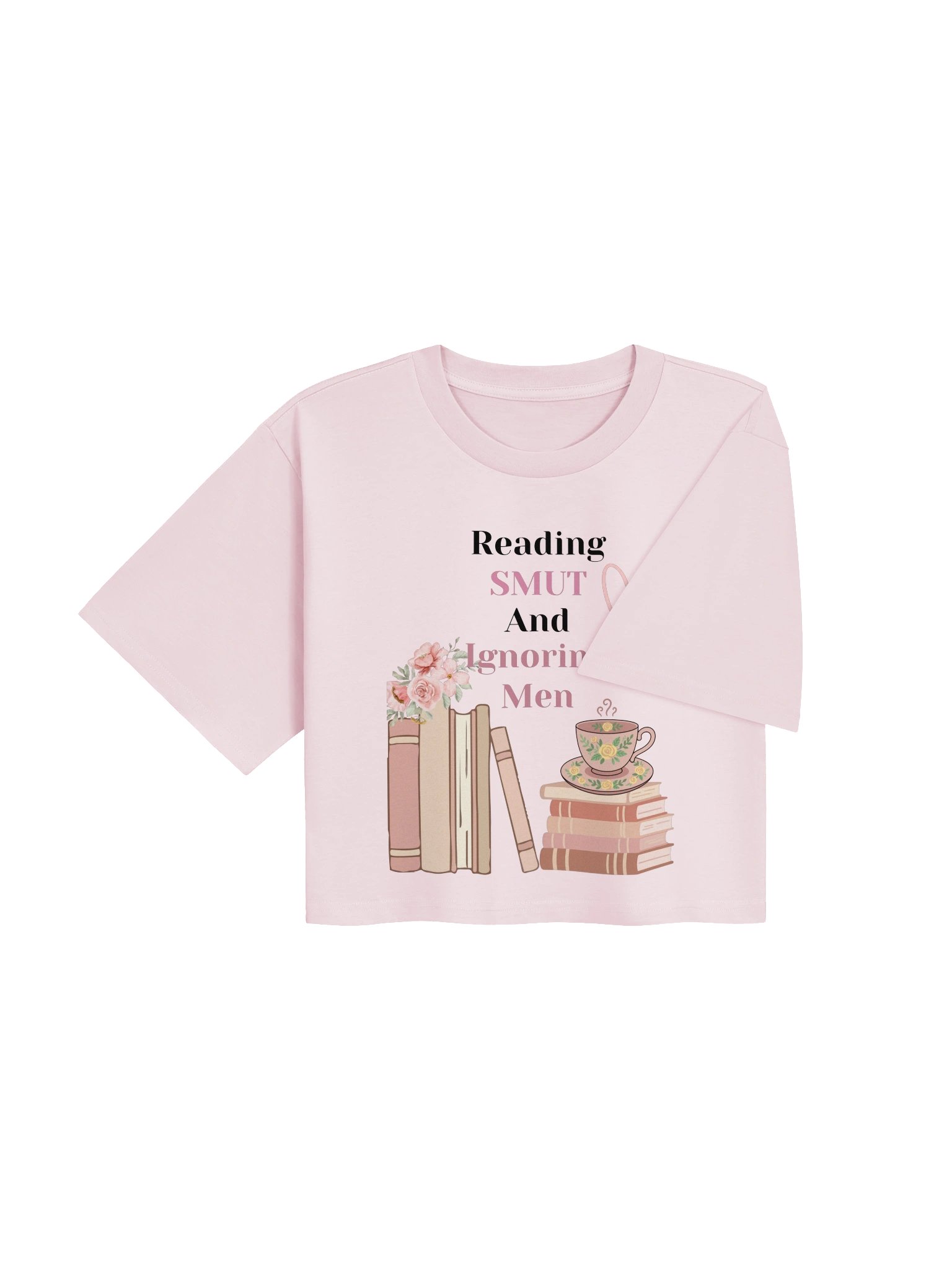 Reading Smut and Ignoring Men Crop Tee product image (11)