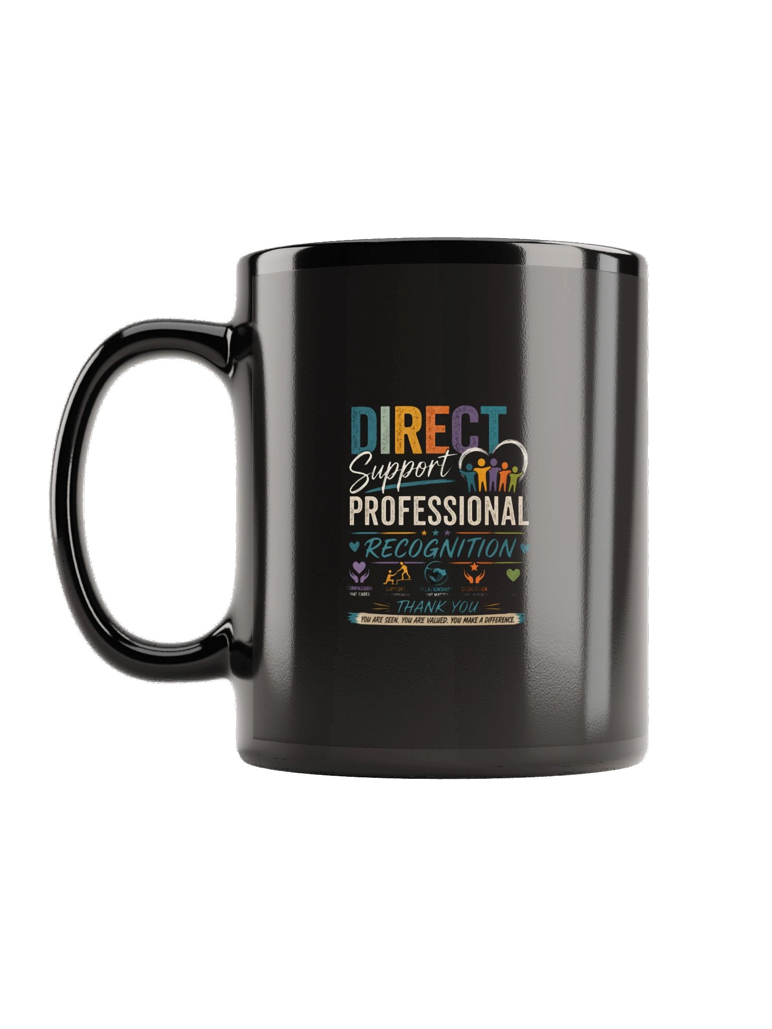 DSP Recognition Black Glossy Mug product image (1)