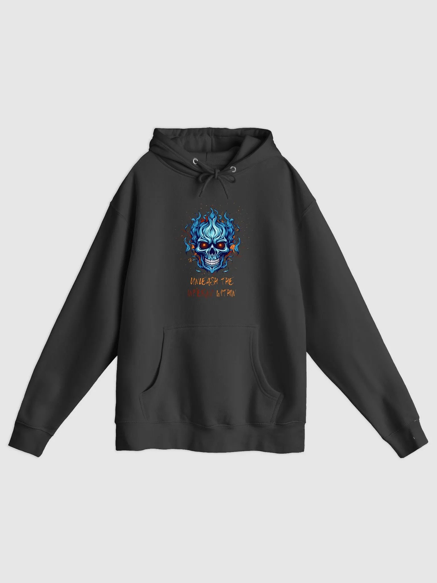 Ethereal Inferno Skull Hoodie product image (1)
