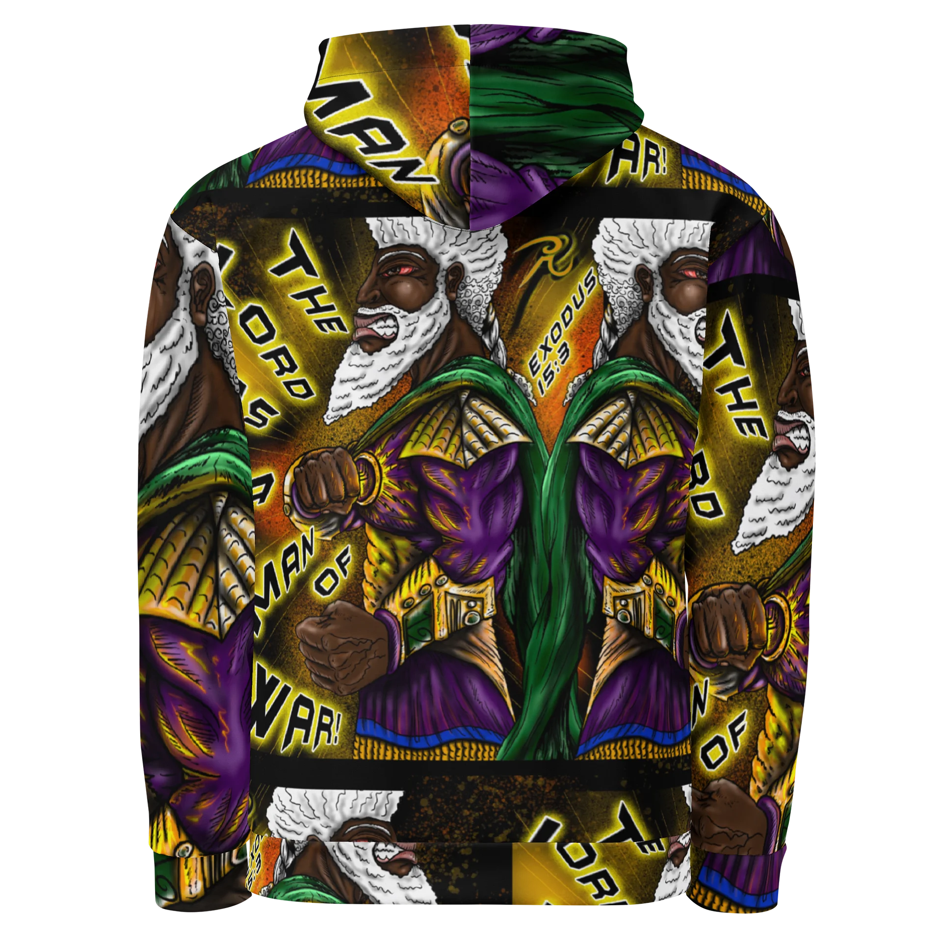 The Lord, A Man of War Pattern Hoodie product image (3)