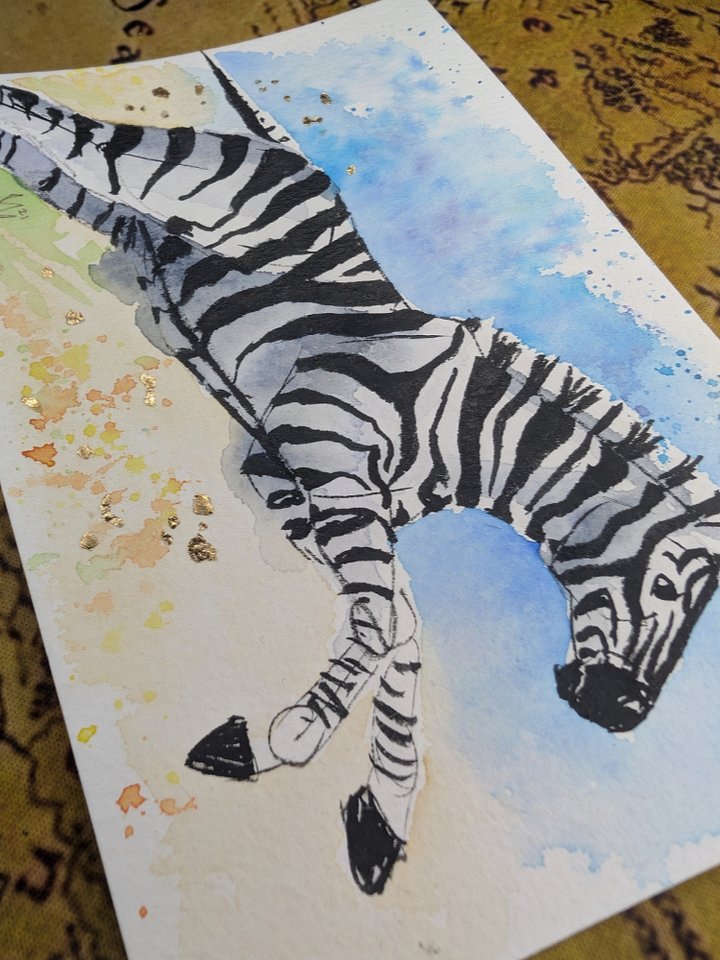 Zebra with Gold Accents product image (2)