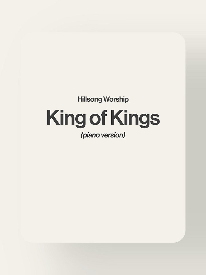 King of Kings - Hillsong Worship product image (1)