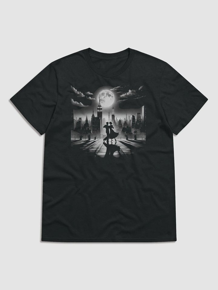 Moonlit Metropolis: A Noir Waltz (Front Print Womens Tee) product image (1)