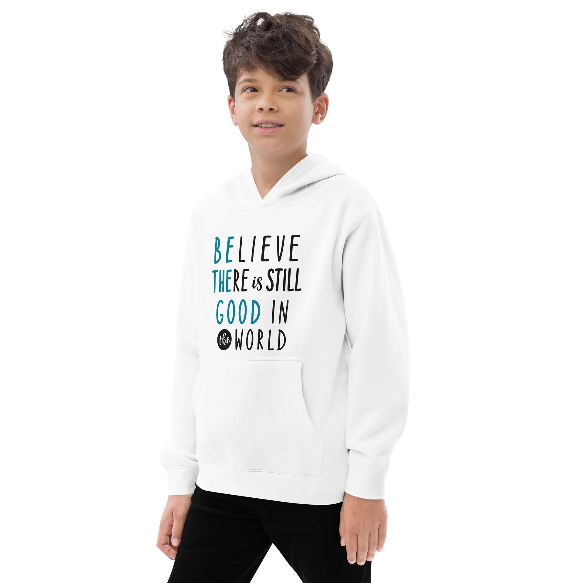 Believe There Is Still Good in the World Youth Pullover Fleece product image (3)