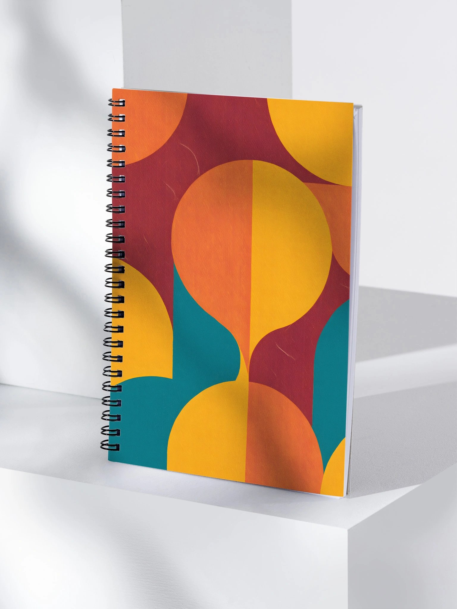 Geometric Fusion Spiral Notebook product image (4)