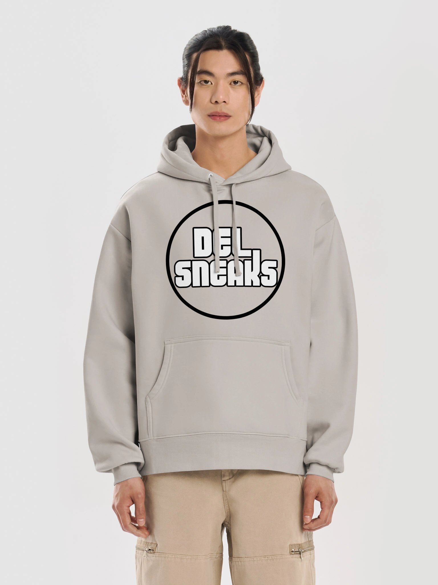 Circular Logo Hoodie Stone product image (5)