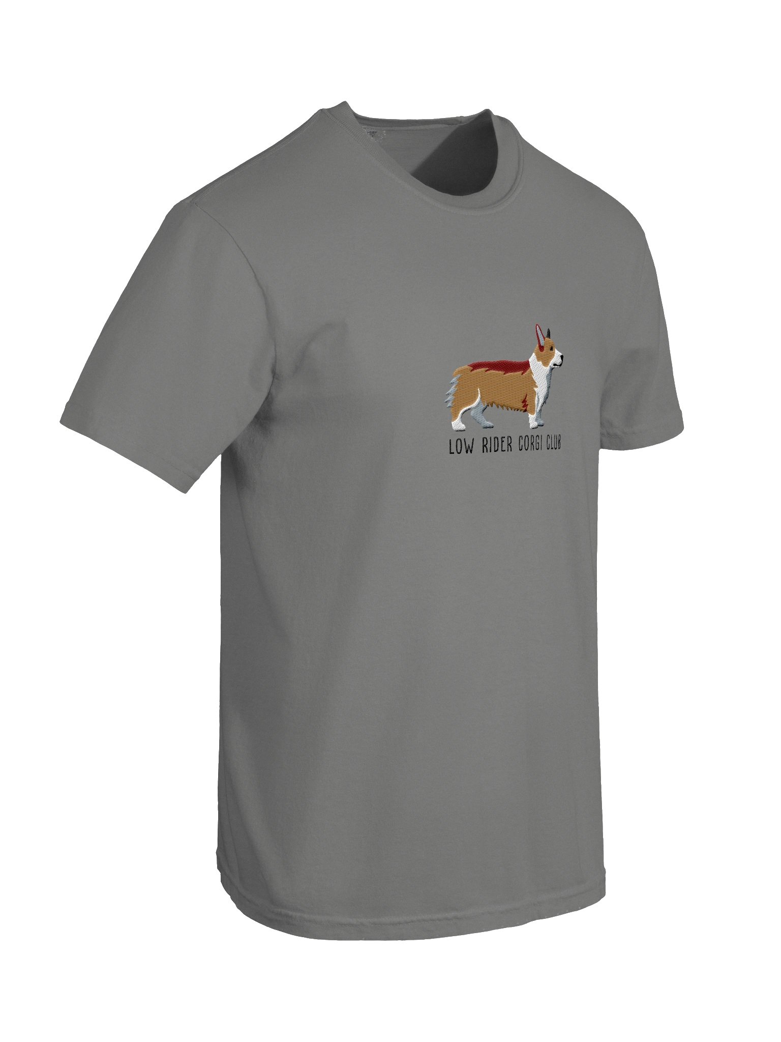 Low Rider Corgi Club T-Shirt(Embroidered) of a Pembroke Welsh Corgi(Tan) product image (11)