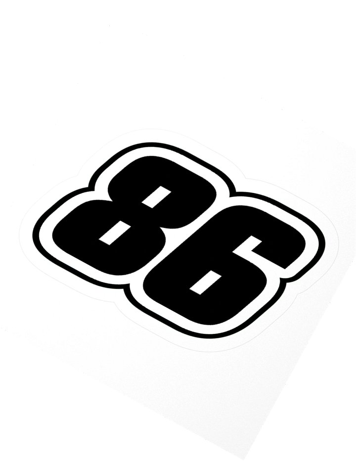 Aiden Schramm Number Sticker (Black) product image (5)