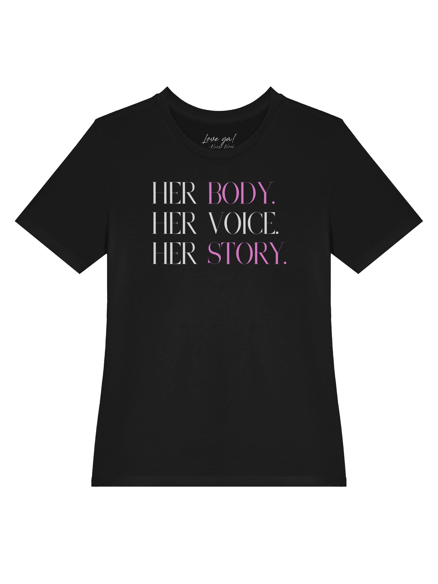 Her Body. Her Voice. Her Story. (relaxed tee) product image (3)