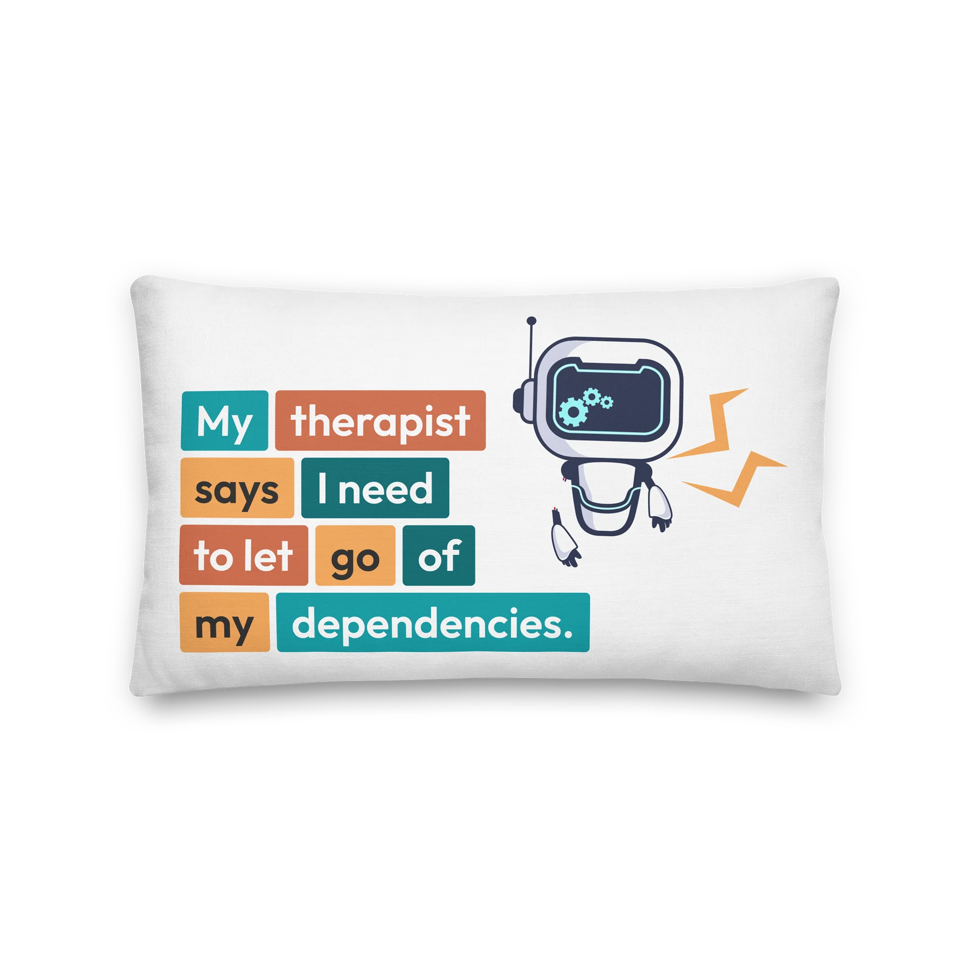 my therapist says Throw Pillow product image (1)