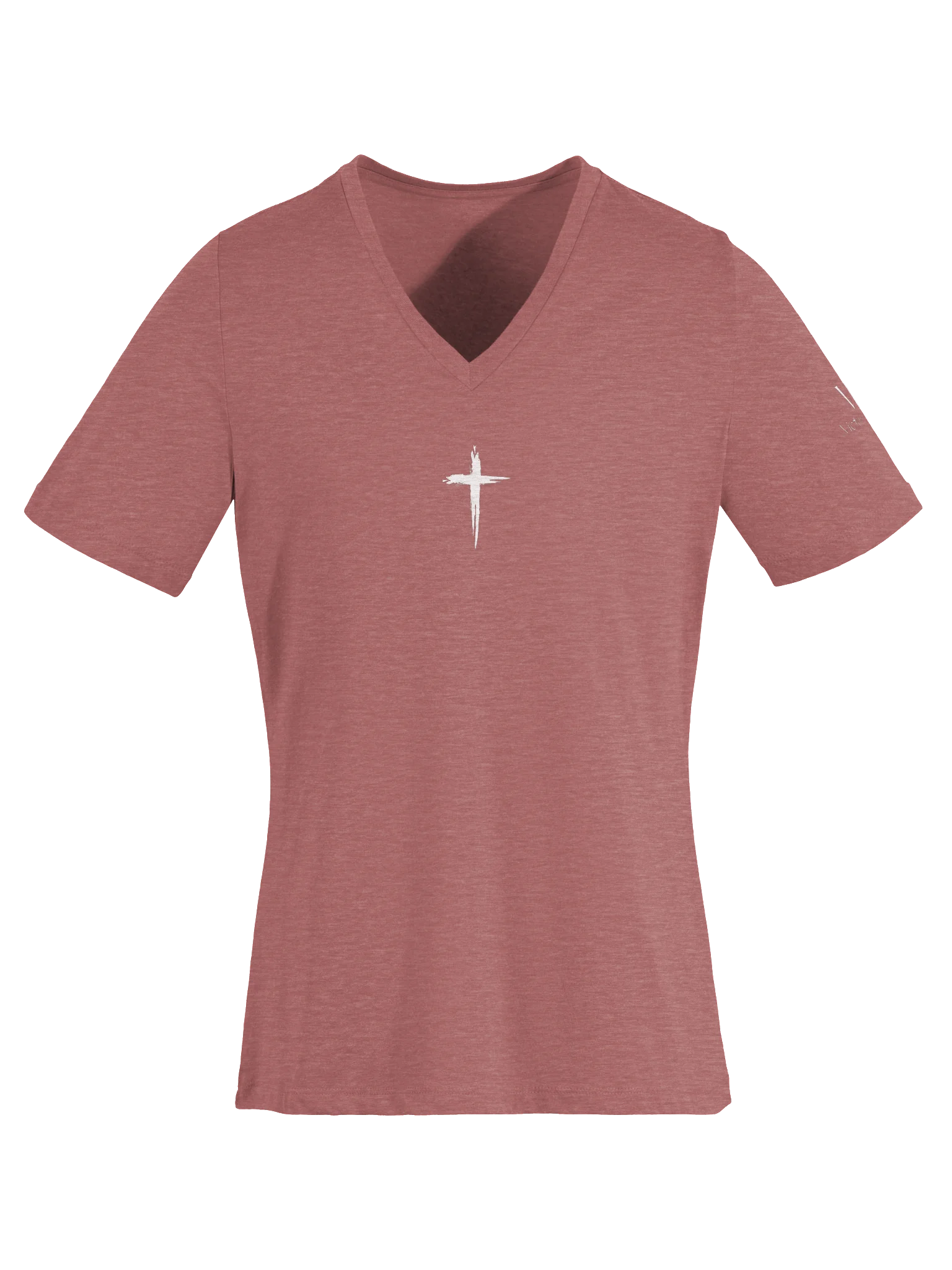 VIP Victory in Prayer Relaxed All Around Cross Womens V-Neck Tee product image (53)