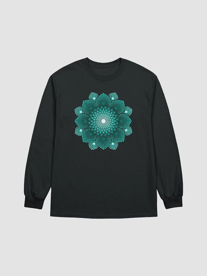 Turquoise Dot Mandala Women's Long Sleeve T-Shirt product image (2)
