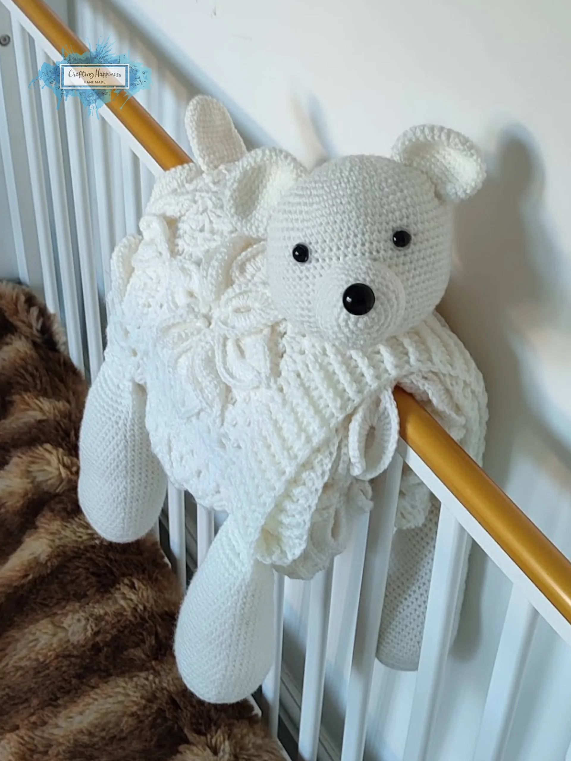 Polar Bear Folding Baby Blanket Crochet Pattern (PDF) product image (4)